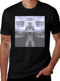 Gas Mask Graphic Tee - Unique Sci-Fi Design