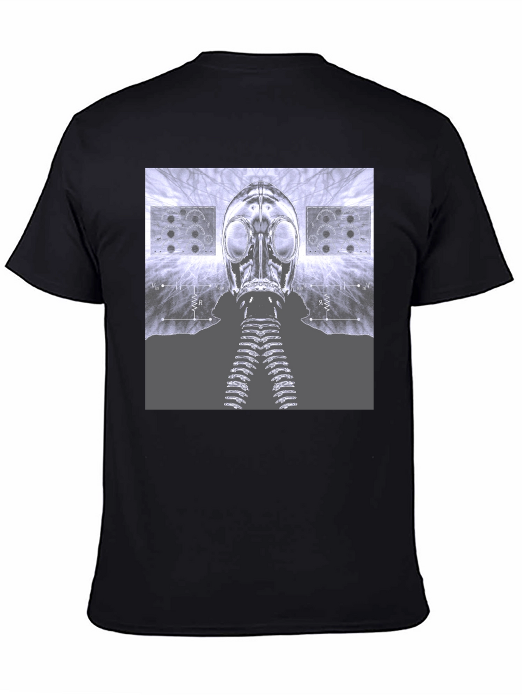 Gas Mask Graphic Tee - Unique Sci-Fi Design