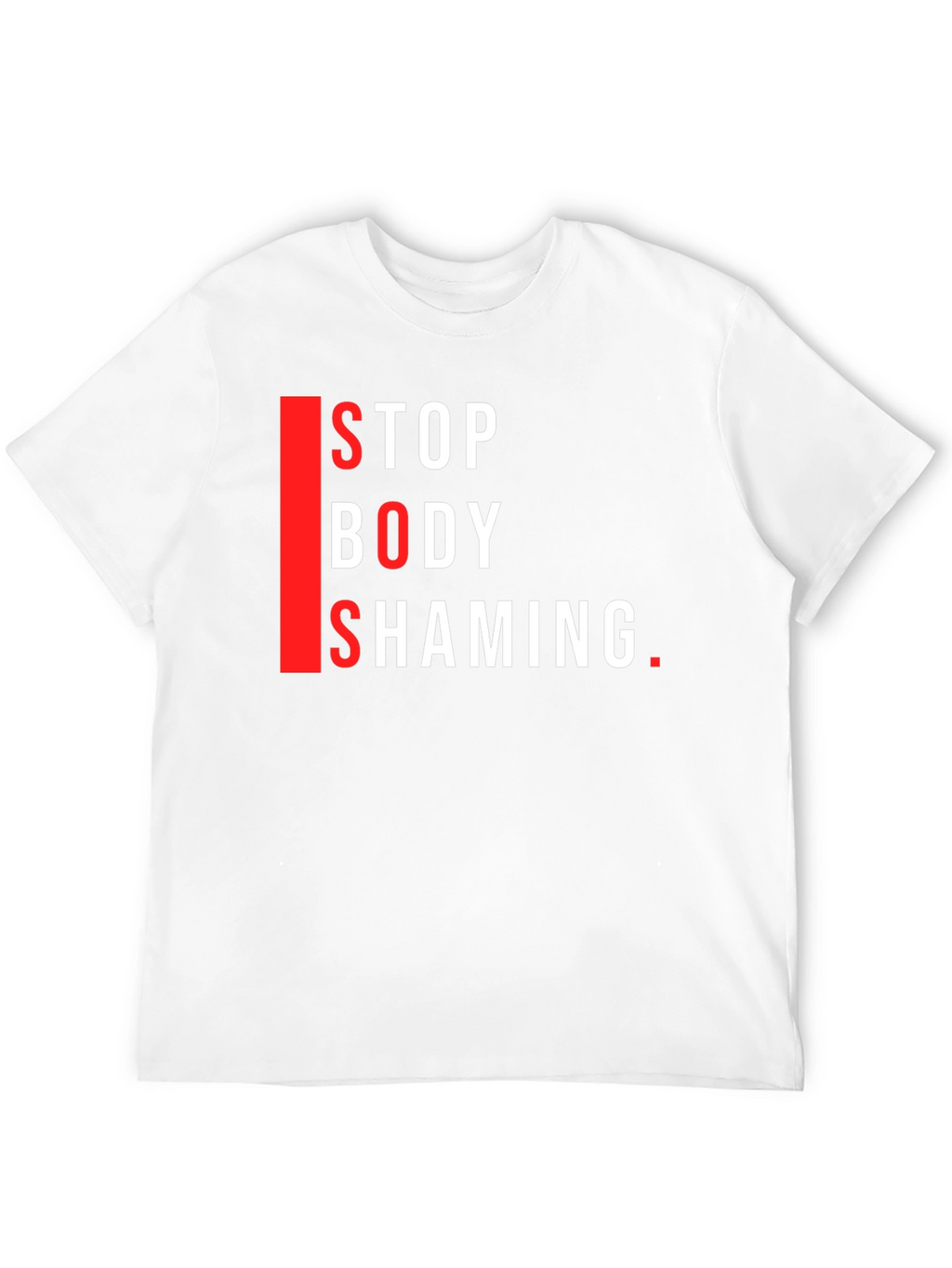 Stop Body Shaming Graphic Tee - Black Cotton