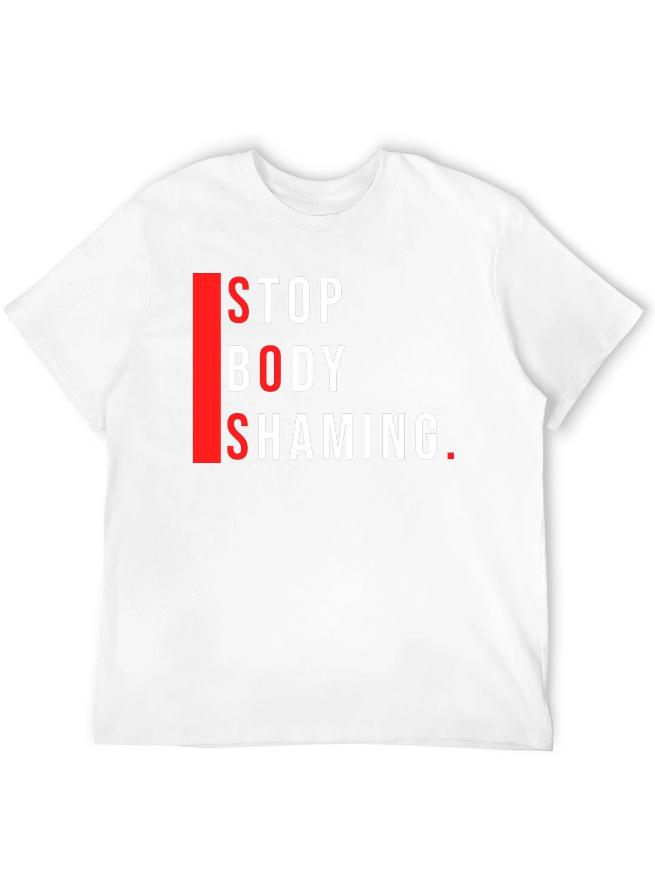 Stop Body Shaming Graphic Tee - Black Cotton