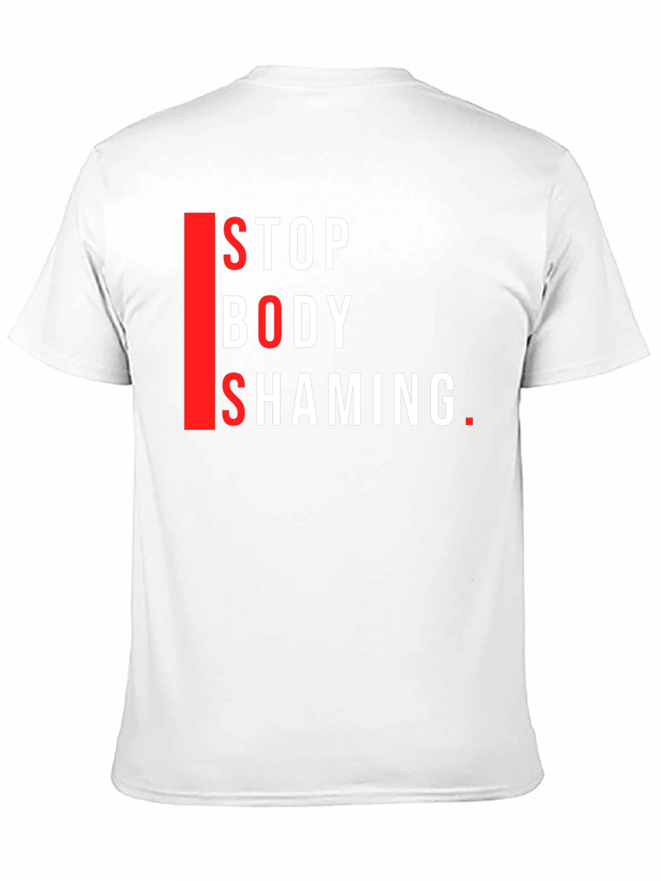 Stop Body Shaming Graphic Tee - Black Cotton
