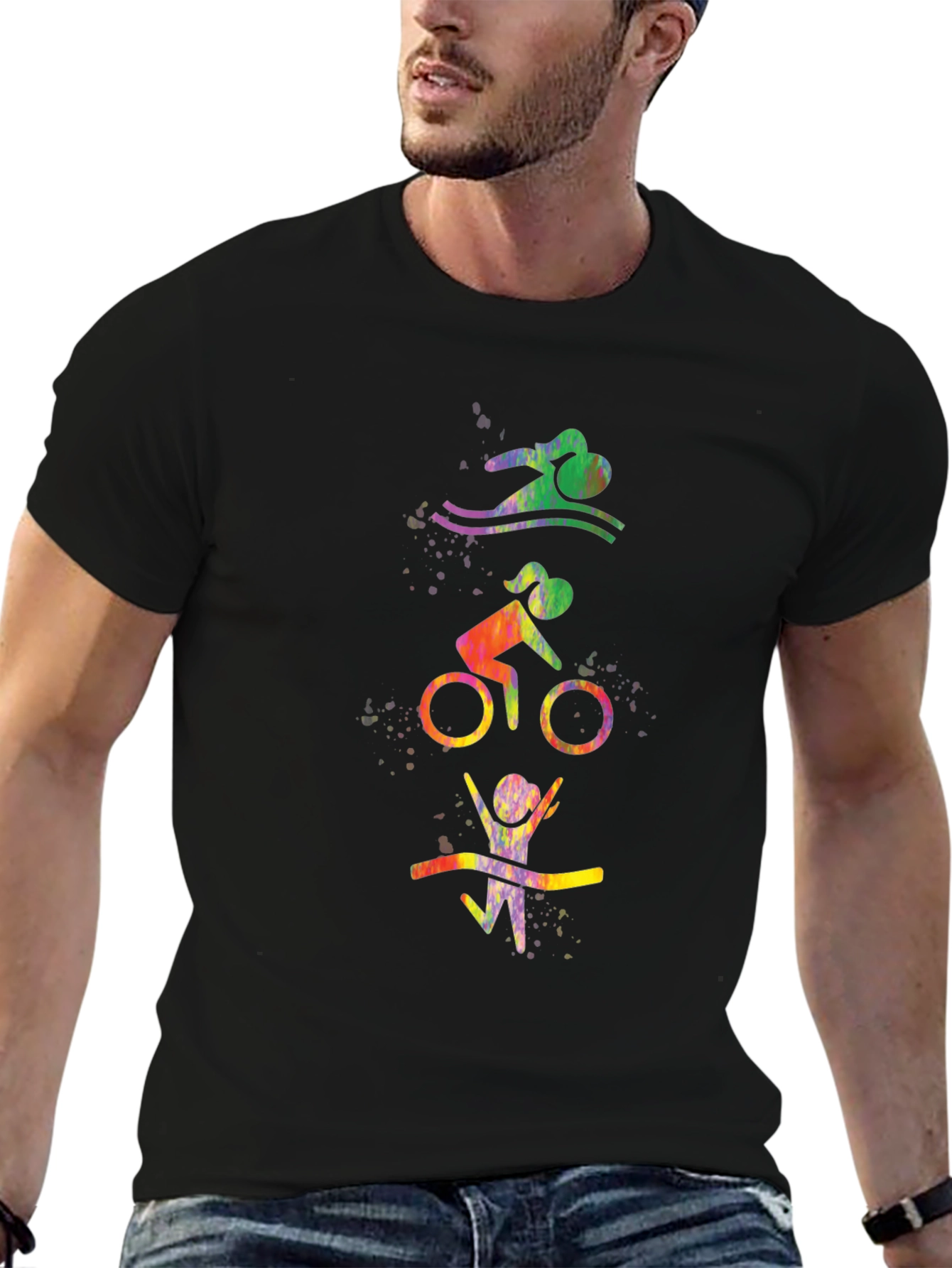 Triathlon Black T-Shirt