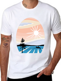 Nature Inspired Graphic Tee - Black