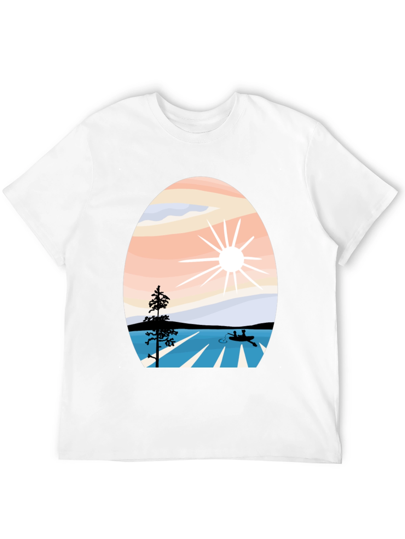Nature Inspired Graphic Tee - Black