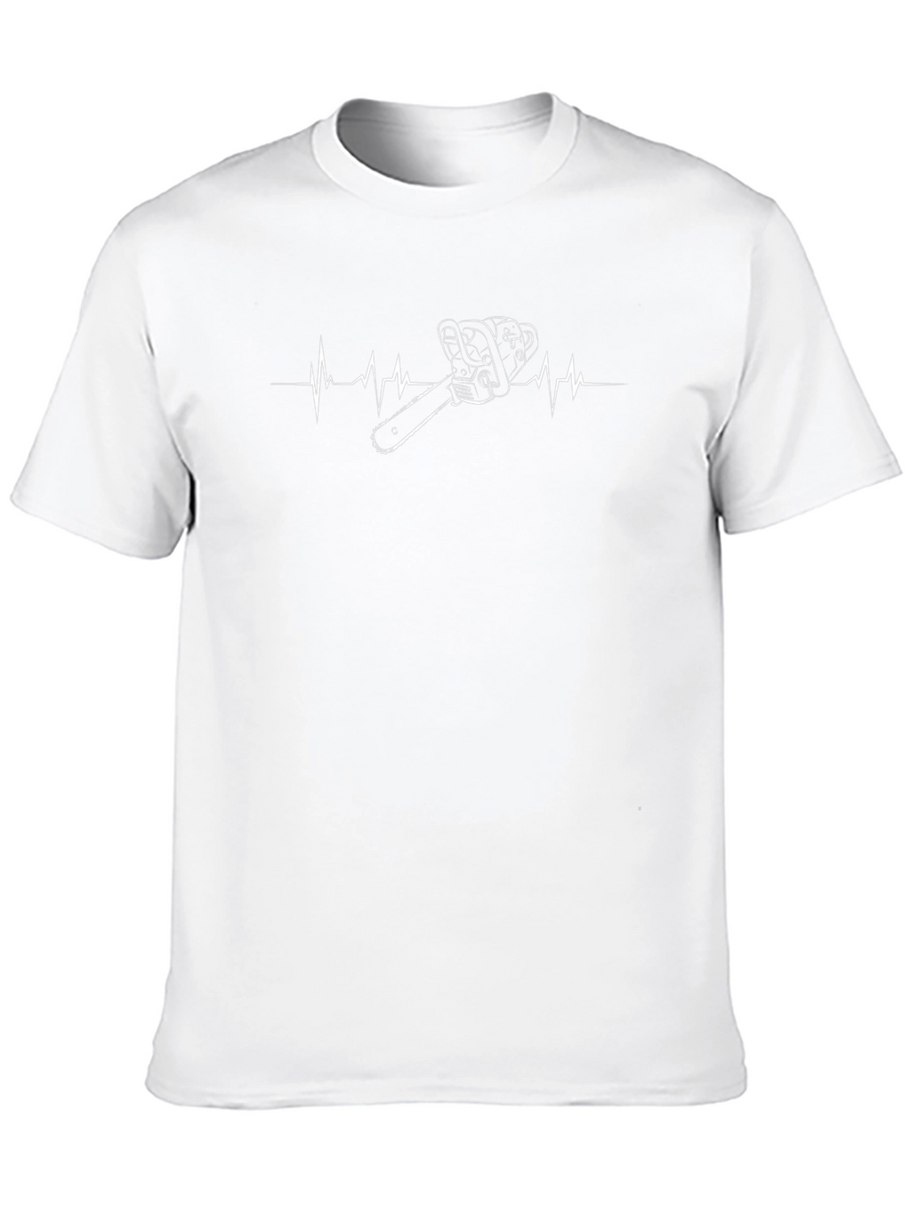 Chainsaw Heartbeat T-Shirt - Black