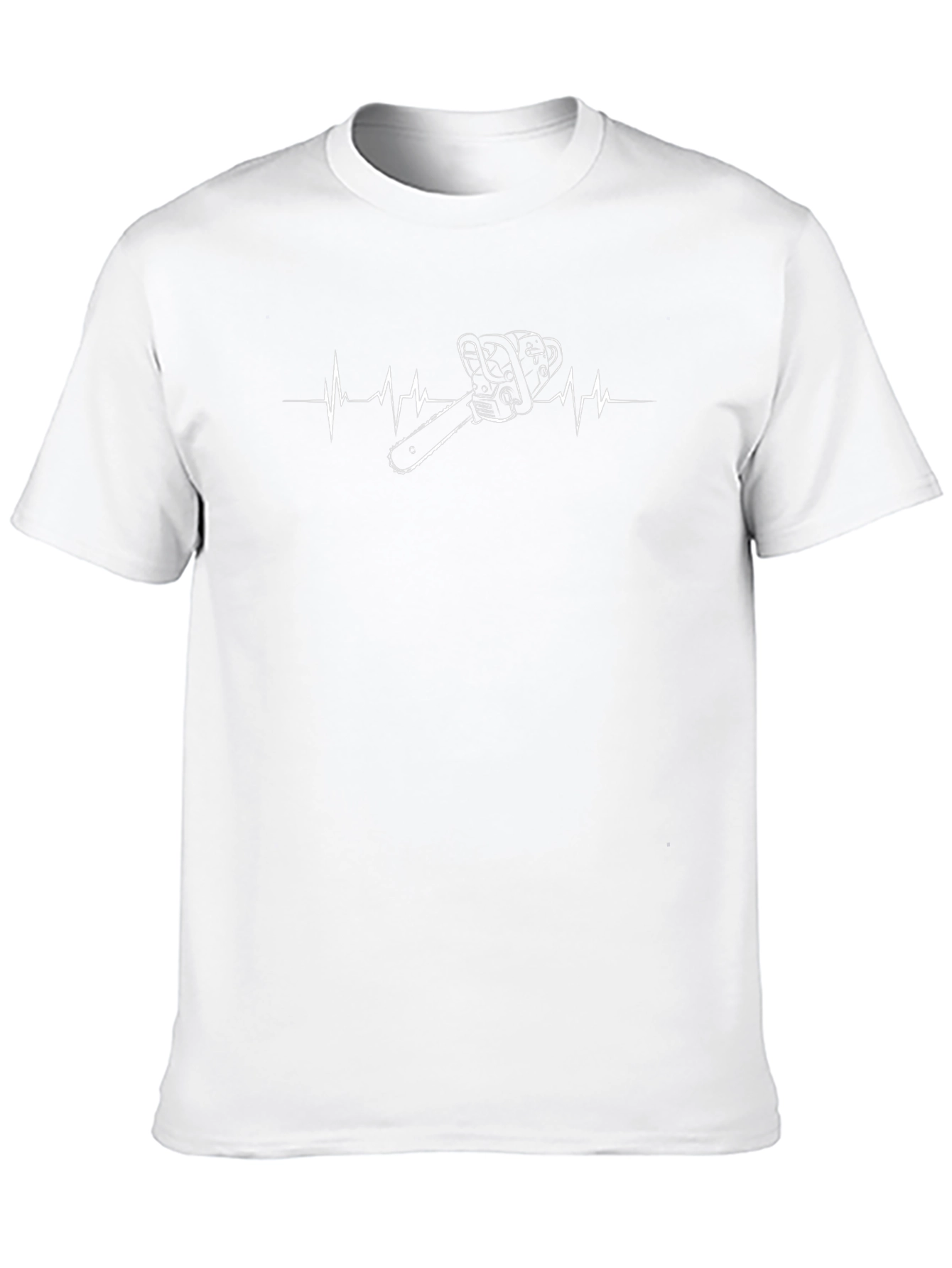 Chainsaw Heartbeat T-Shirt - Black