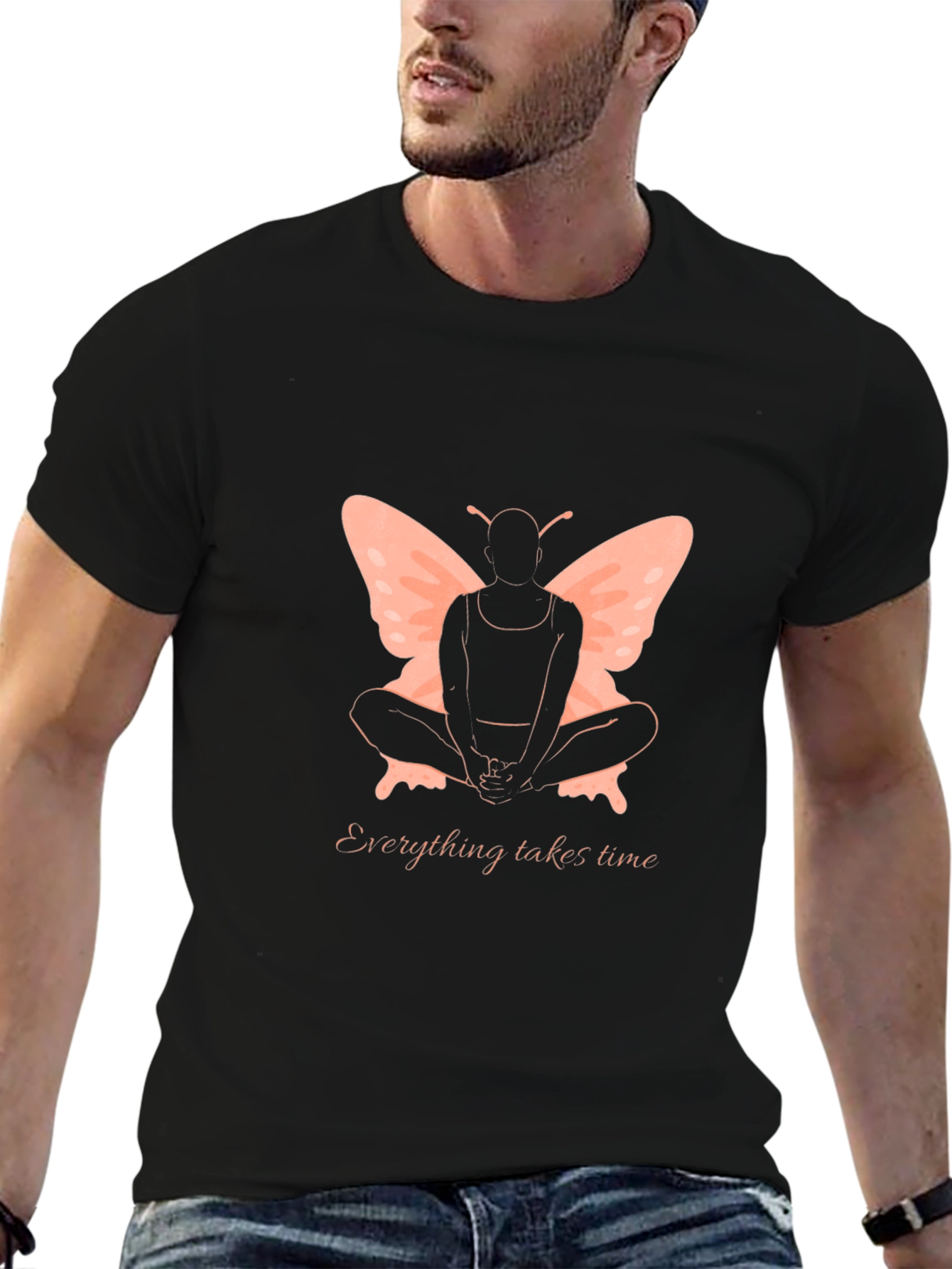 Butterfly Wings Graphic Tee - Everything Takes Time