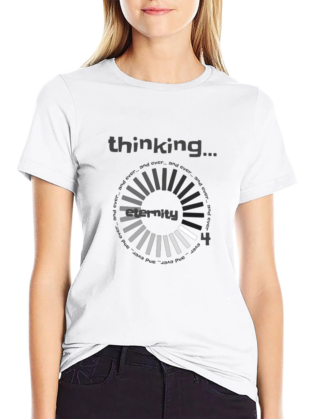 Thinking Eternity Black T-Shirt