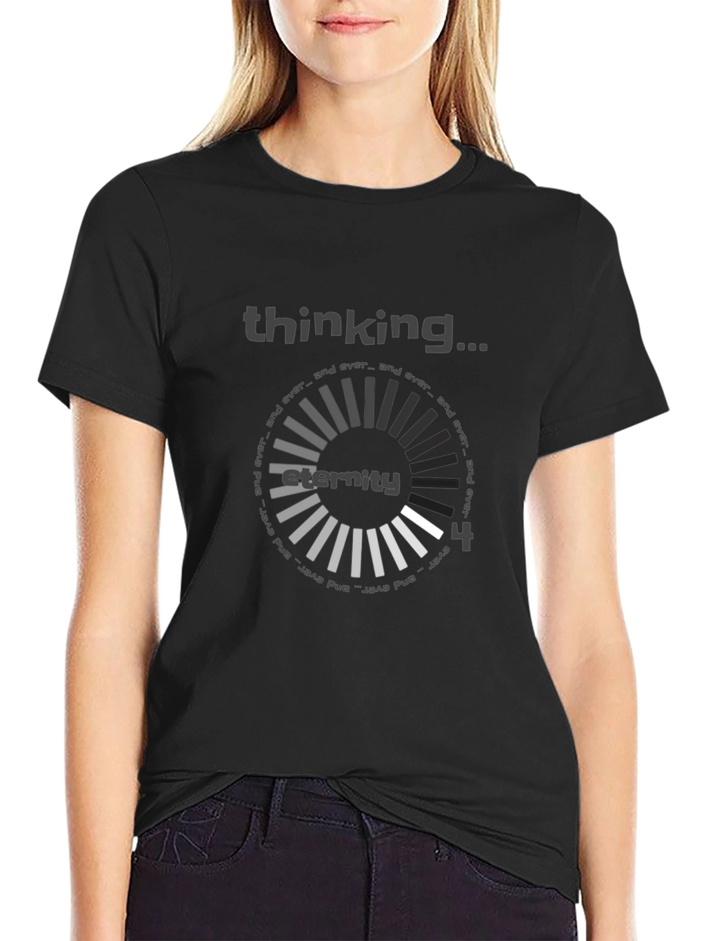 Thinking Eternity Black T-Shirt