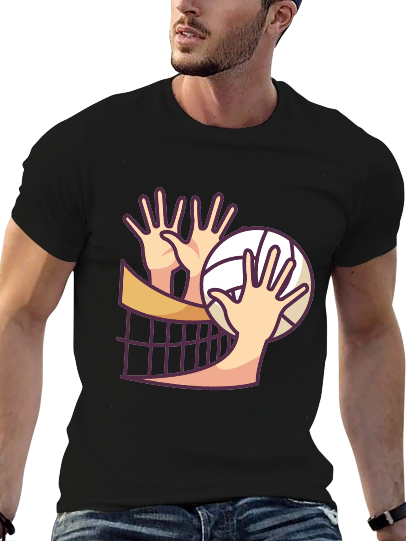 Volleyball Hands Graphic T-Shirt
