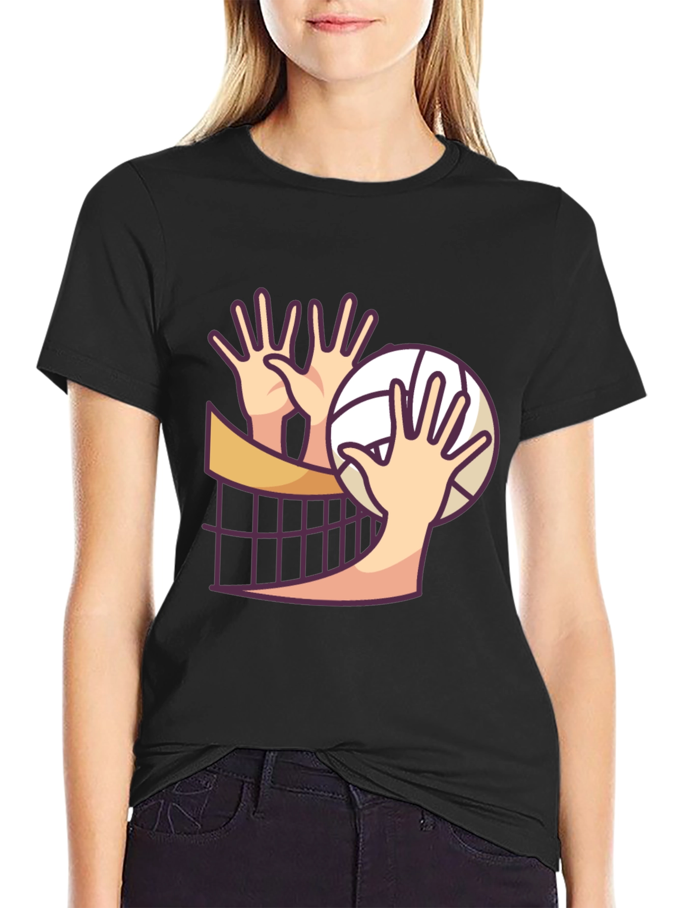 Volleyball Hands Graphic T-Shirt