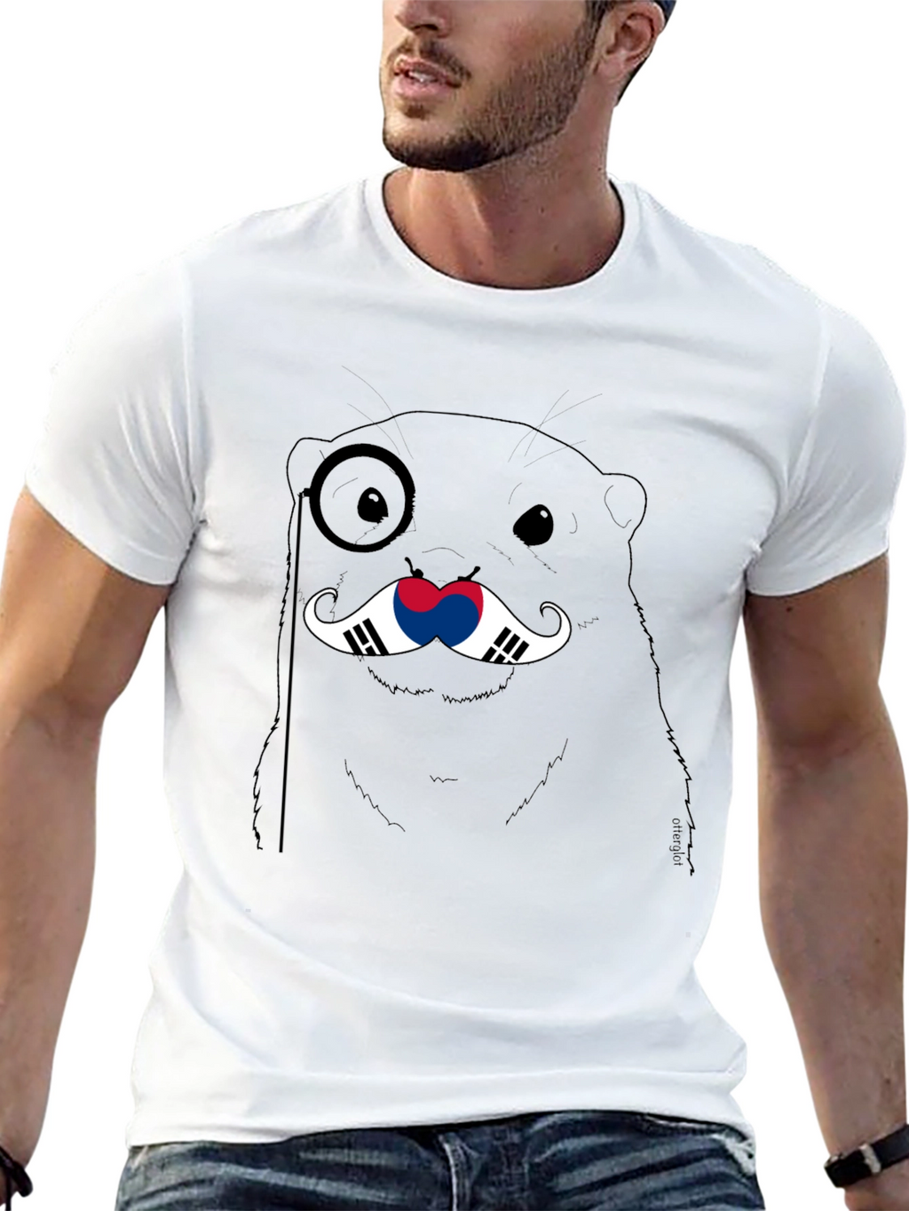 Korean Flag Otter T-Shirt