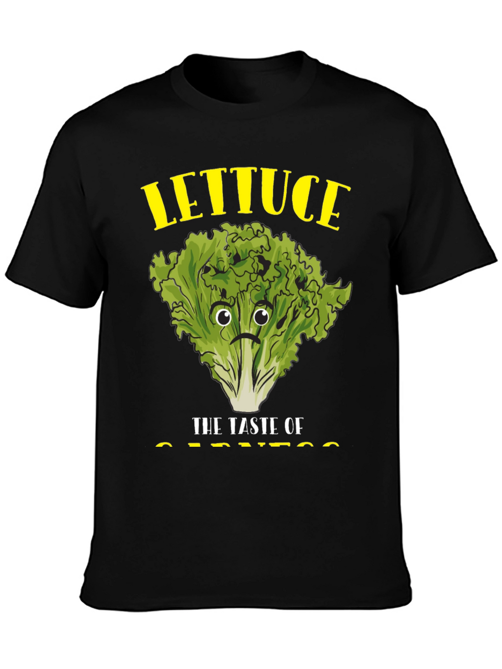 Lettuce Taste of Sadness Black T-Shirt