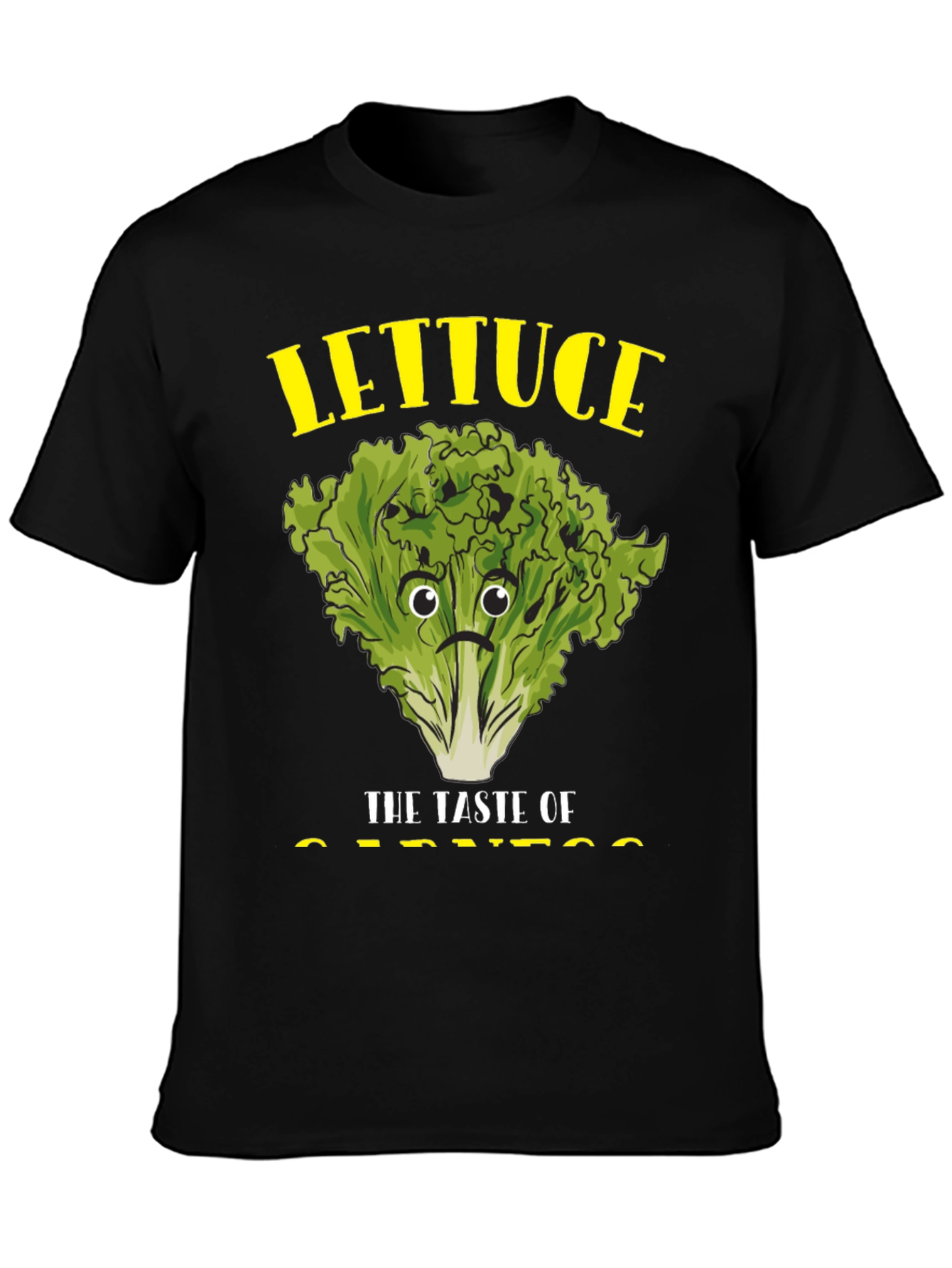 Lettuce Taste of Sadness Black T-Shirt
