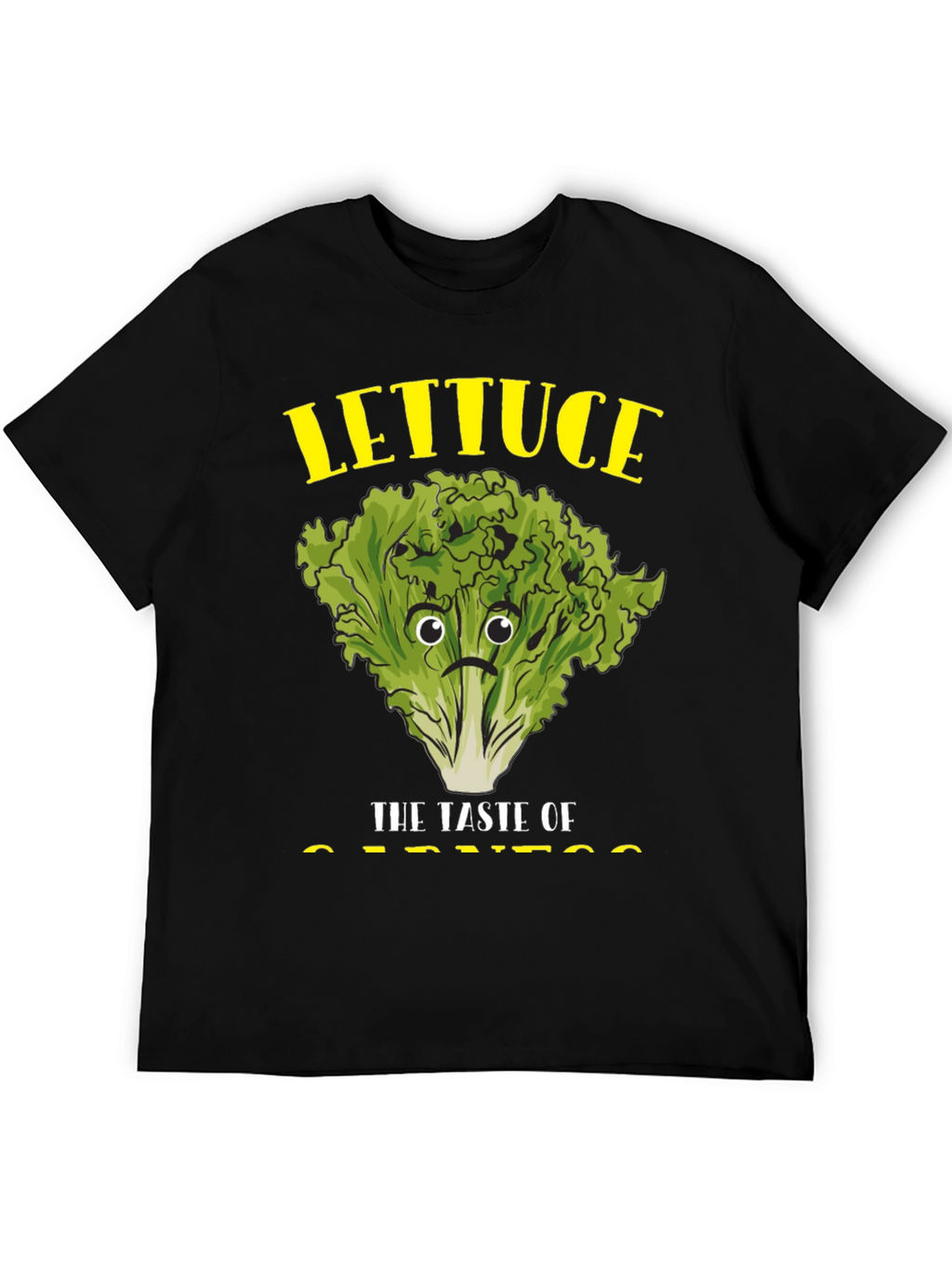 Lettuce Taste of Sadness Black T-Shirt