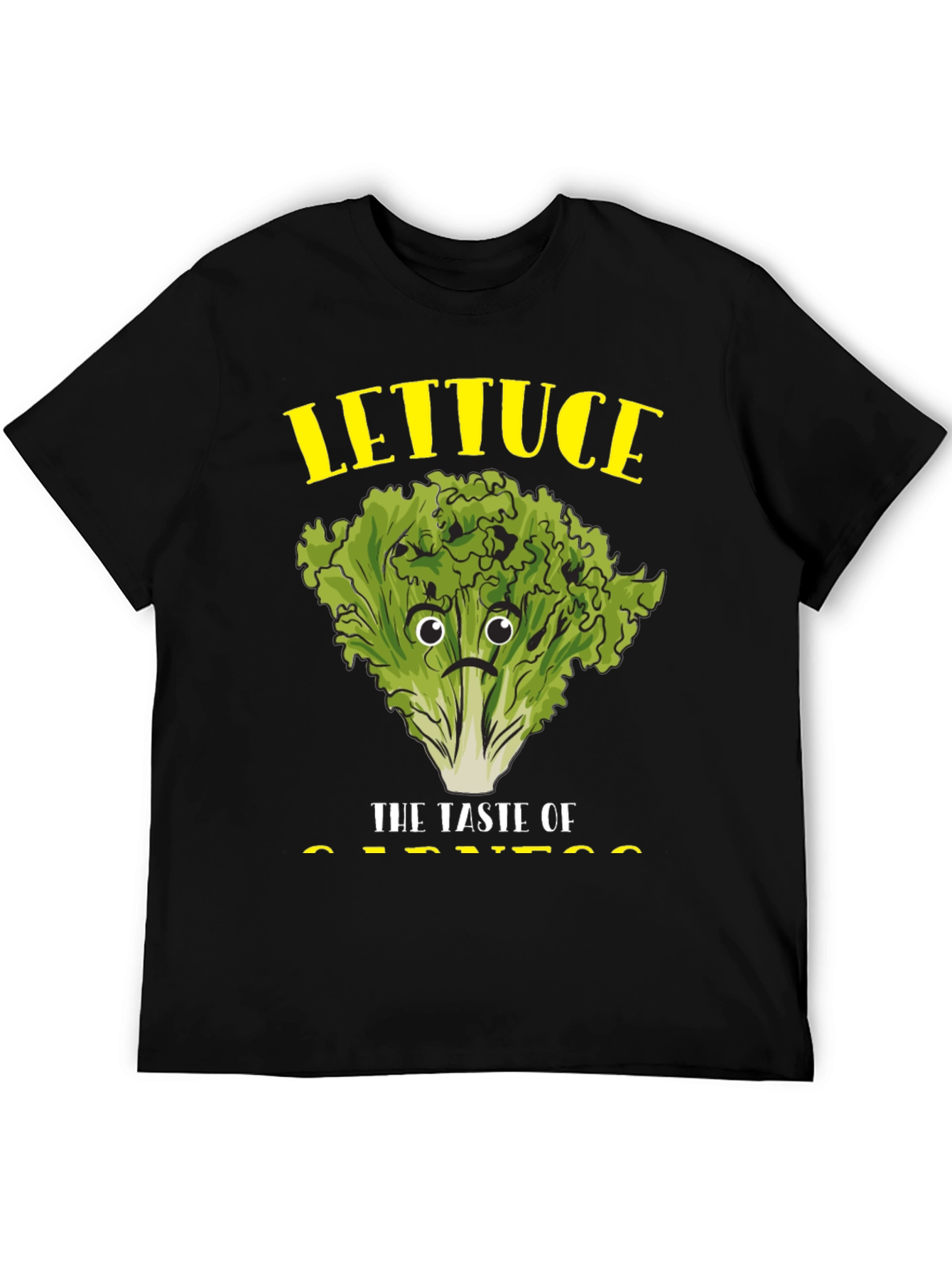 Lettuce Taste of Sadness Black T-Shirt