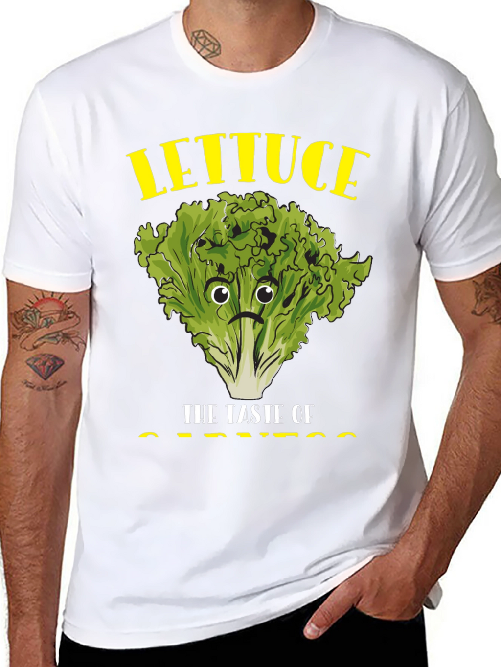Lettuce Taste of Sadness Black T-Shirt