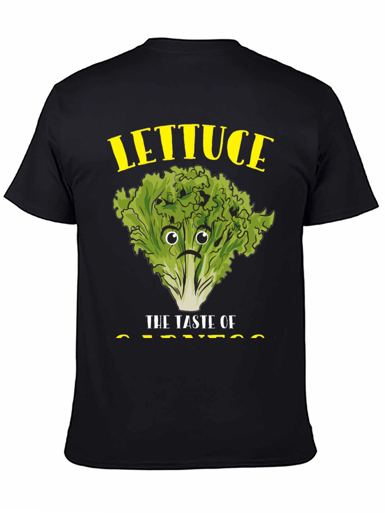 Lettuce Taste of Sadness Black T-Shirt