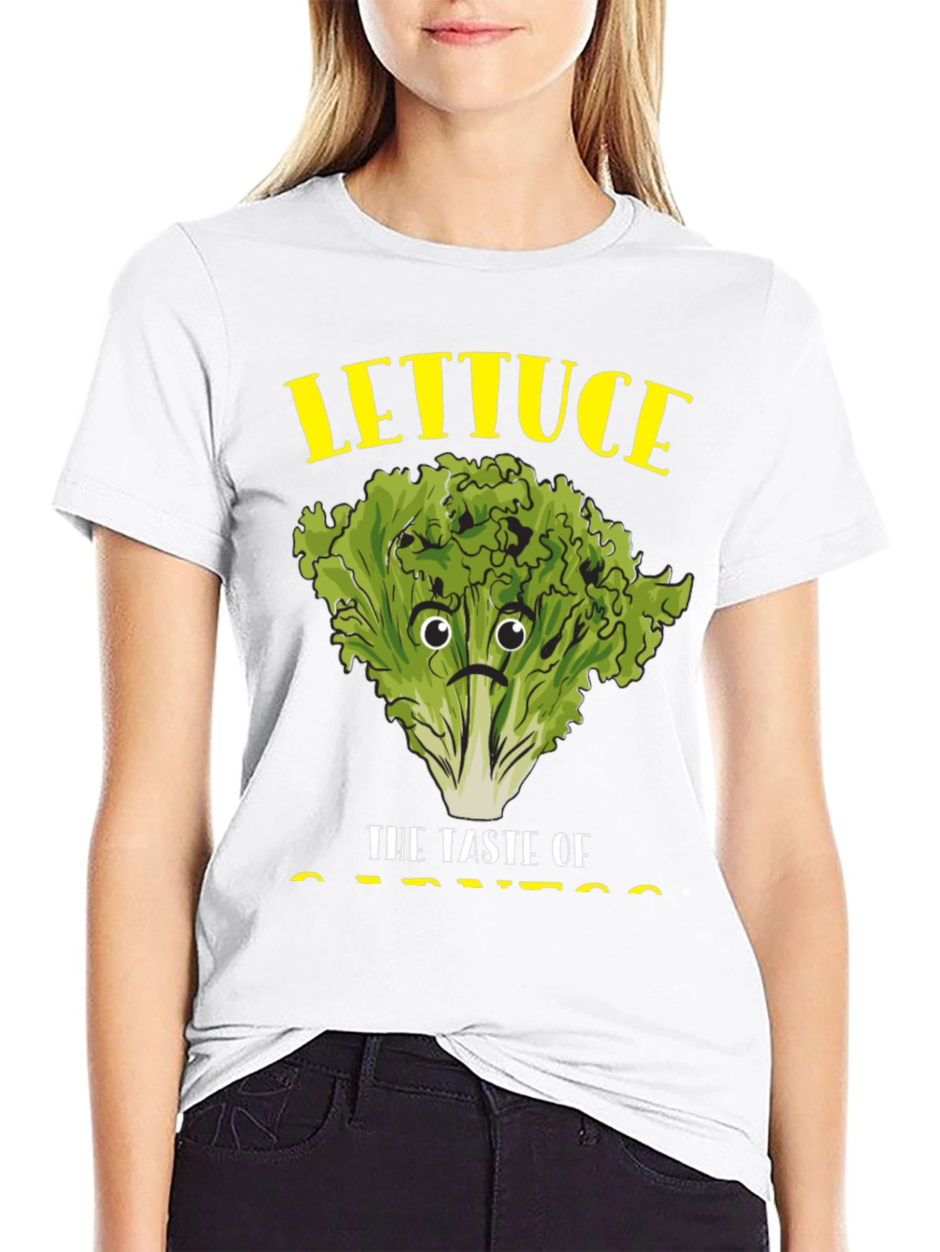 Lettuce Taste of Sadness Black T-Shirt