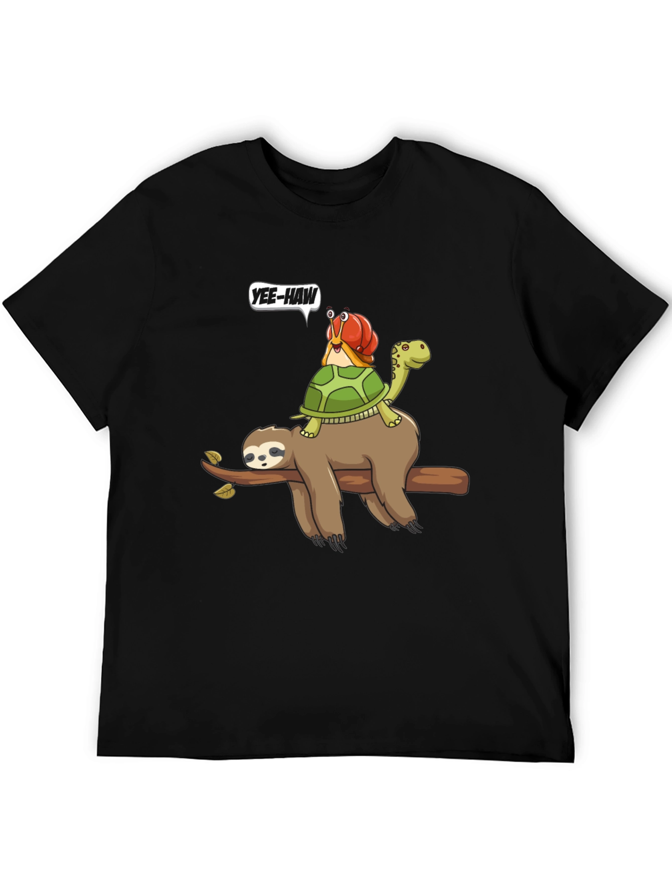 Sloth Turtle Snail Yee-Haw T-Shirt