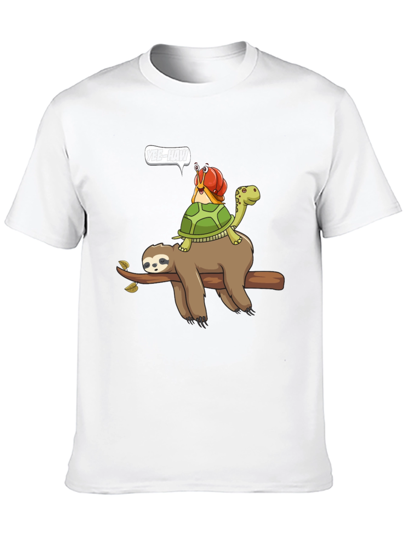 Sloth Turtle Snail Yee-Haw T-Shirt