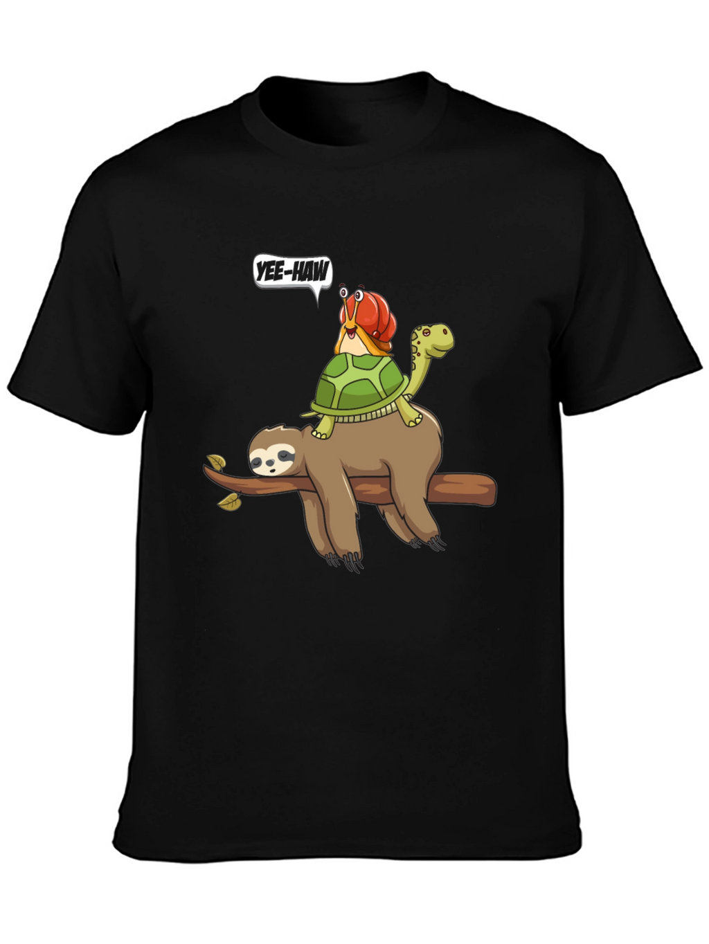 Sloth Turtle Snail Yee-Haw T-Shirt