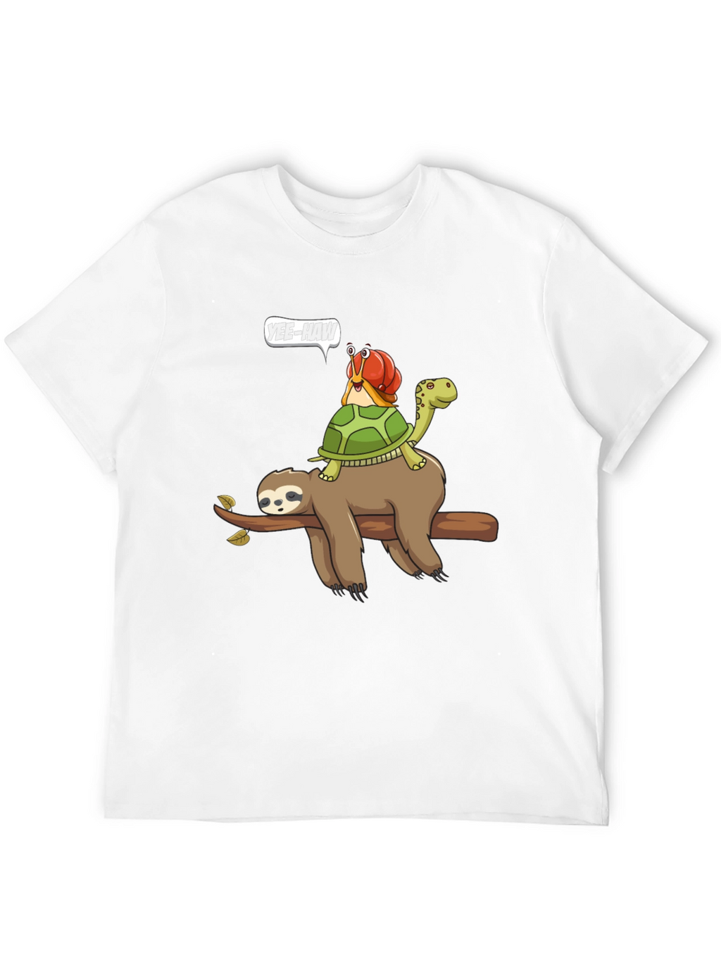 Sloth Turtle Snail Yee-Haw T-Shirt