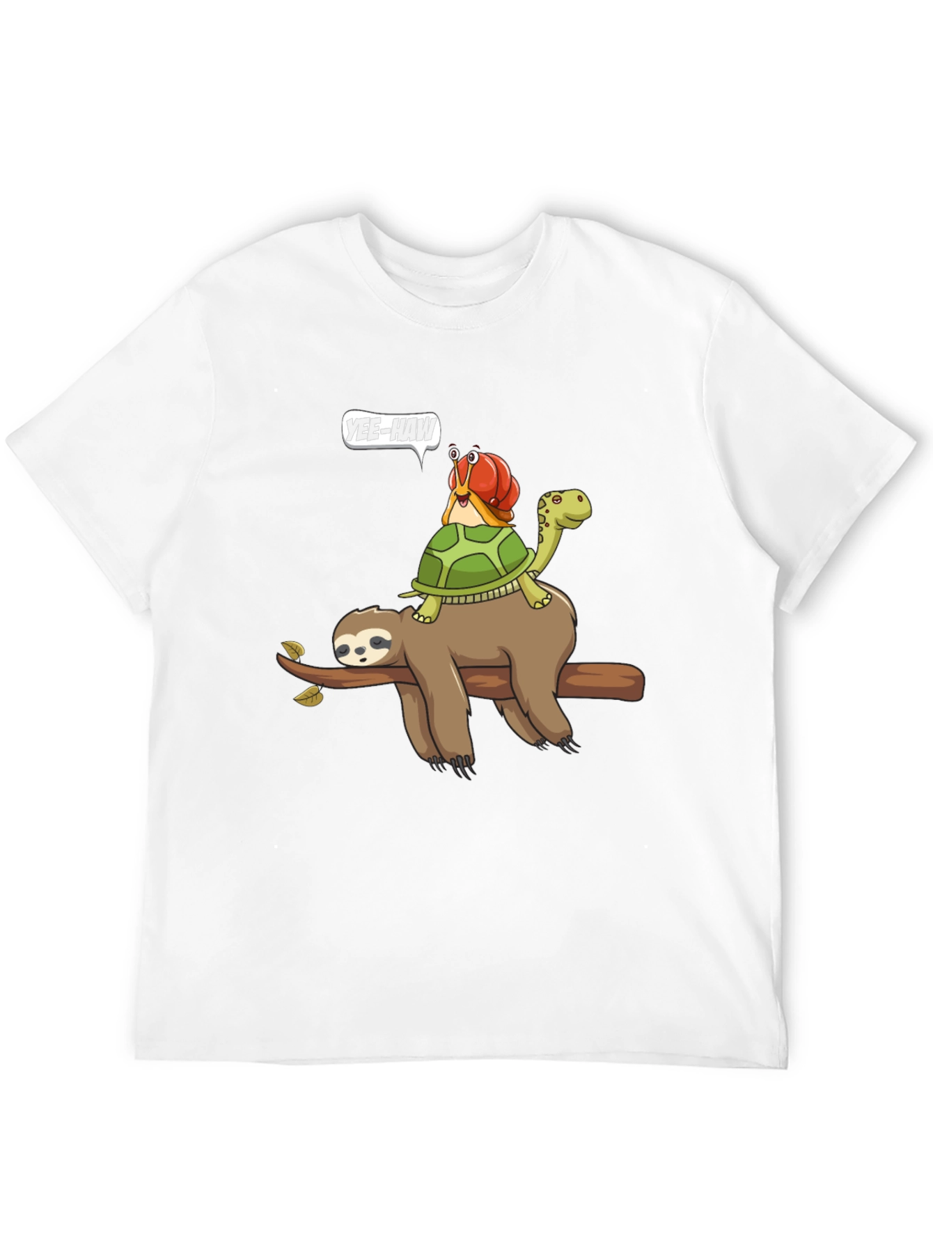 Sloth Turtle Snail Yee-Haw T-Shirt