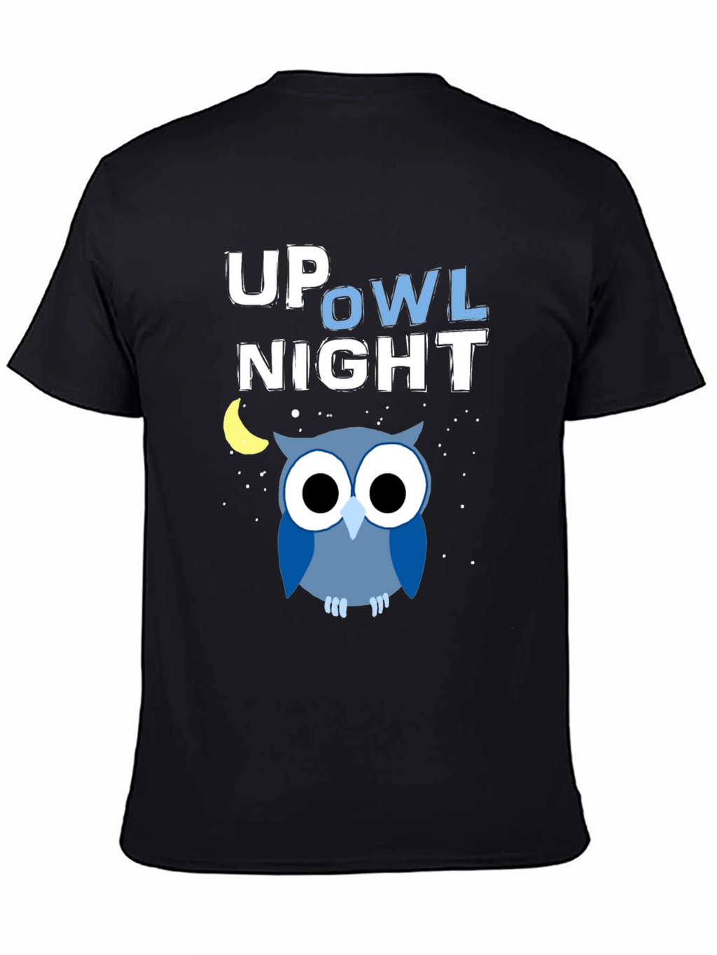 Up Owl Night Graphic Tee - Midnight Blue