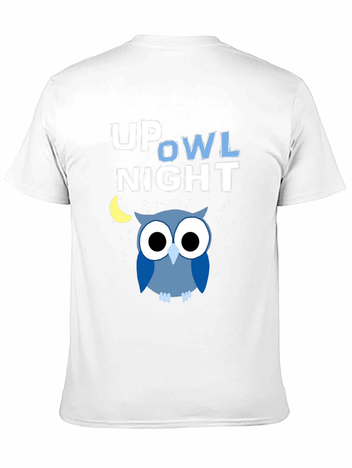 Up Owl Night Graphic Tee - Midnight Blue