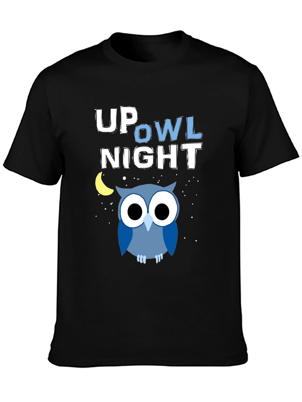 Up Owl Night Graphic Tee - Midnight Blue