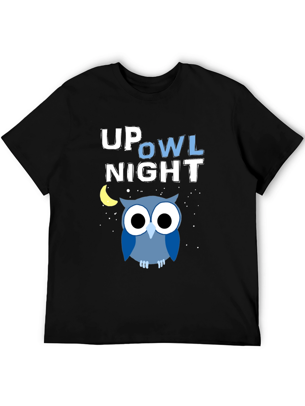 Up Owl Night Graphic Tee - Midnight Blue