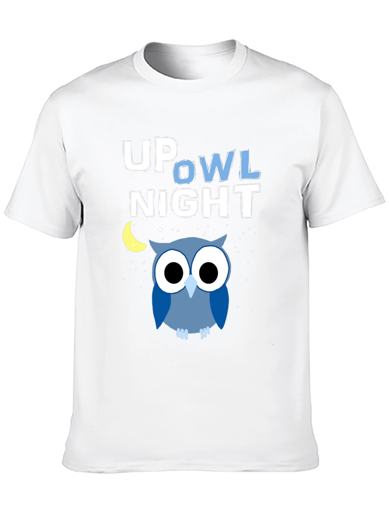 Up Owl Night Graphic Tee - Midnight Blue