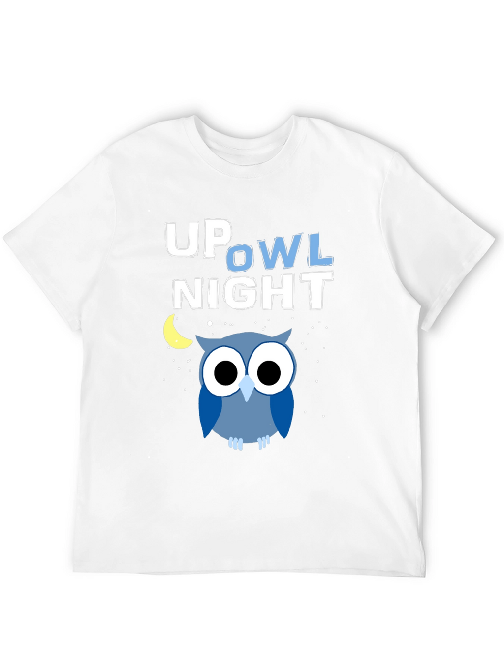 Up Owl Night Graphic Tee - Midnight Blue