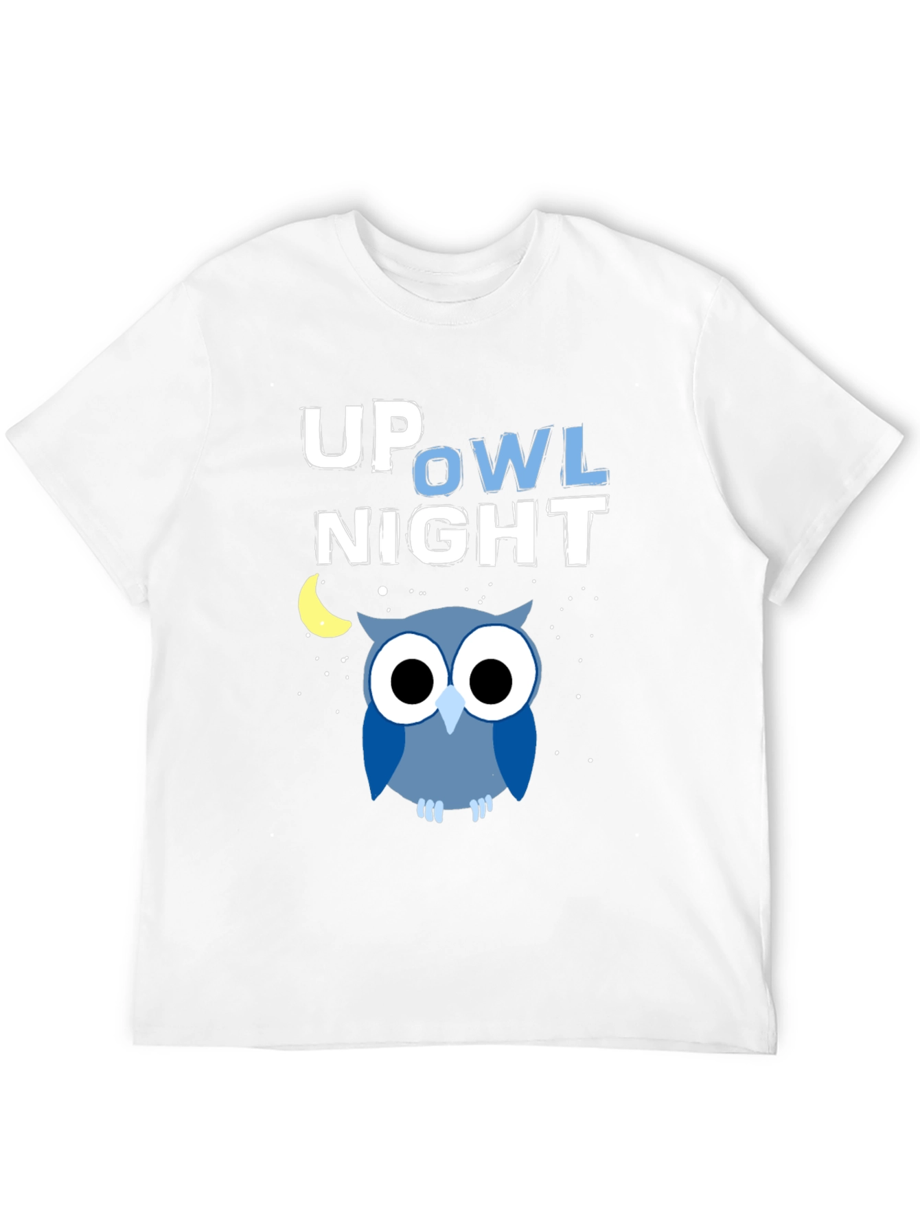 Up Owl Night Graphic Tee - Midnight Blue