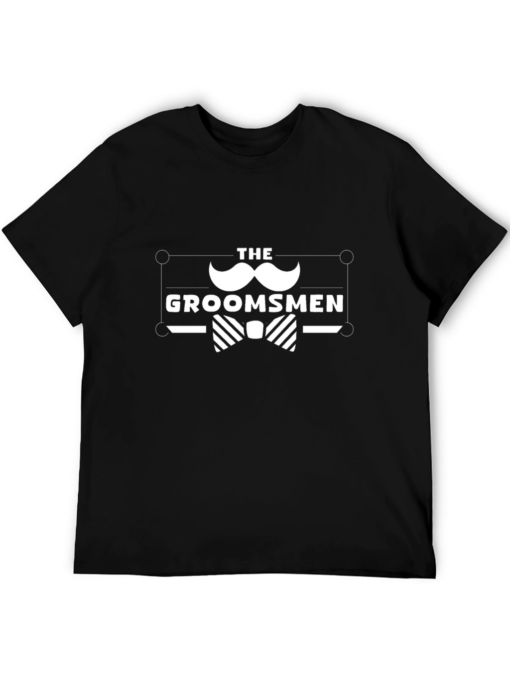 The Groomsmen Black Graphic T-Shirt