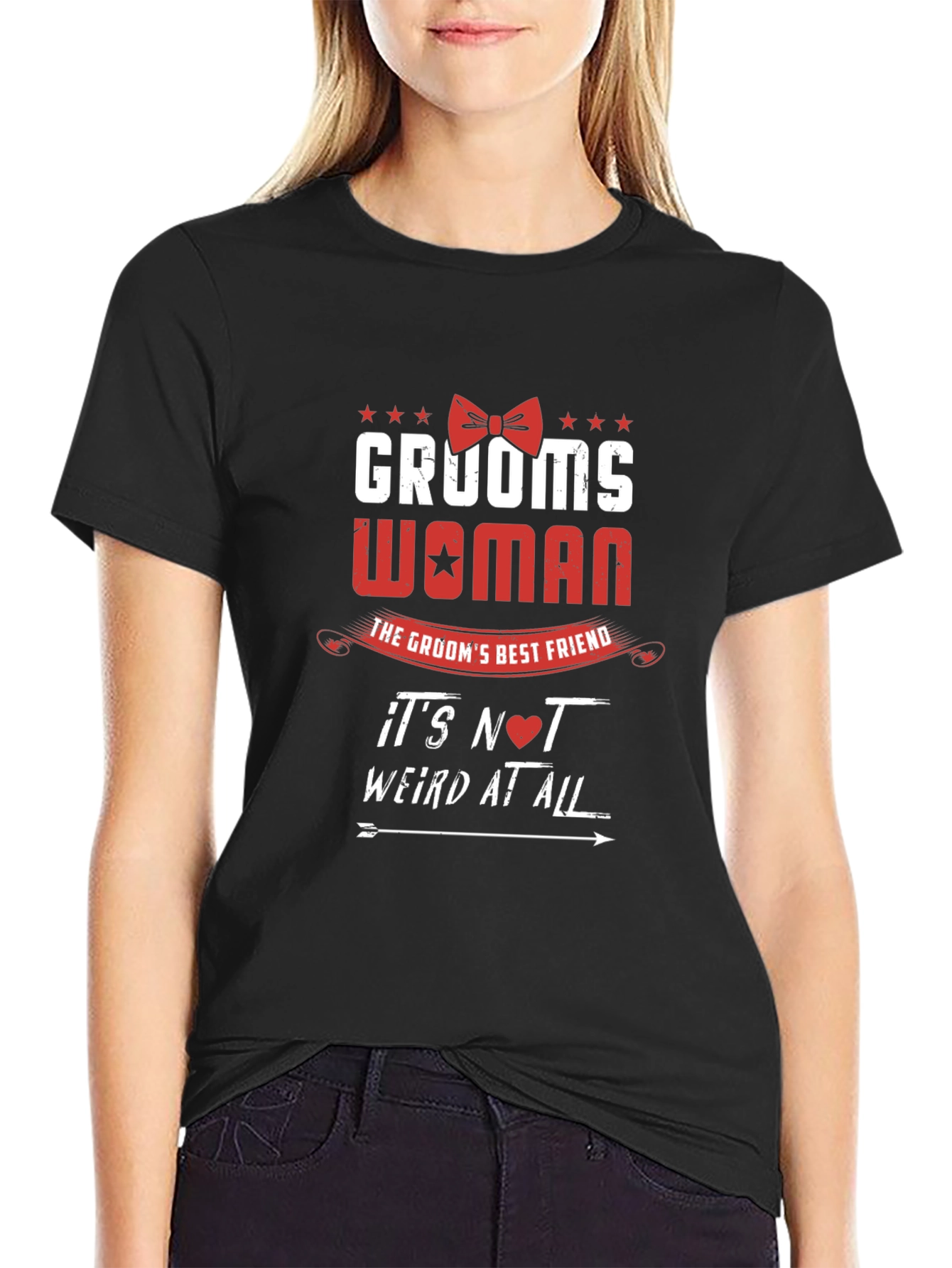 Grooms Woman T-Shirt - Best Friend Wedding Apparel