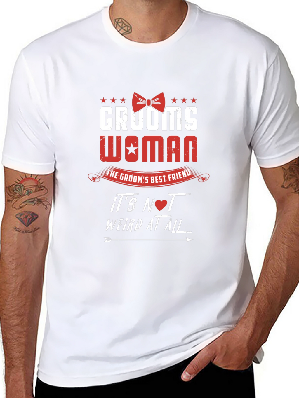 Grooms Woman T-Shirt - Best Friend Wedding Apparel