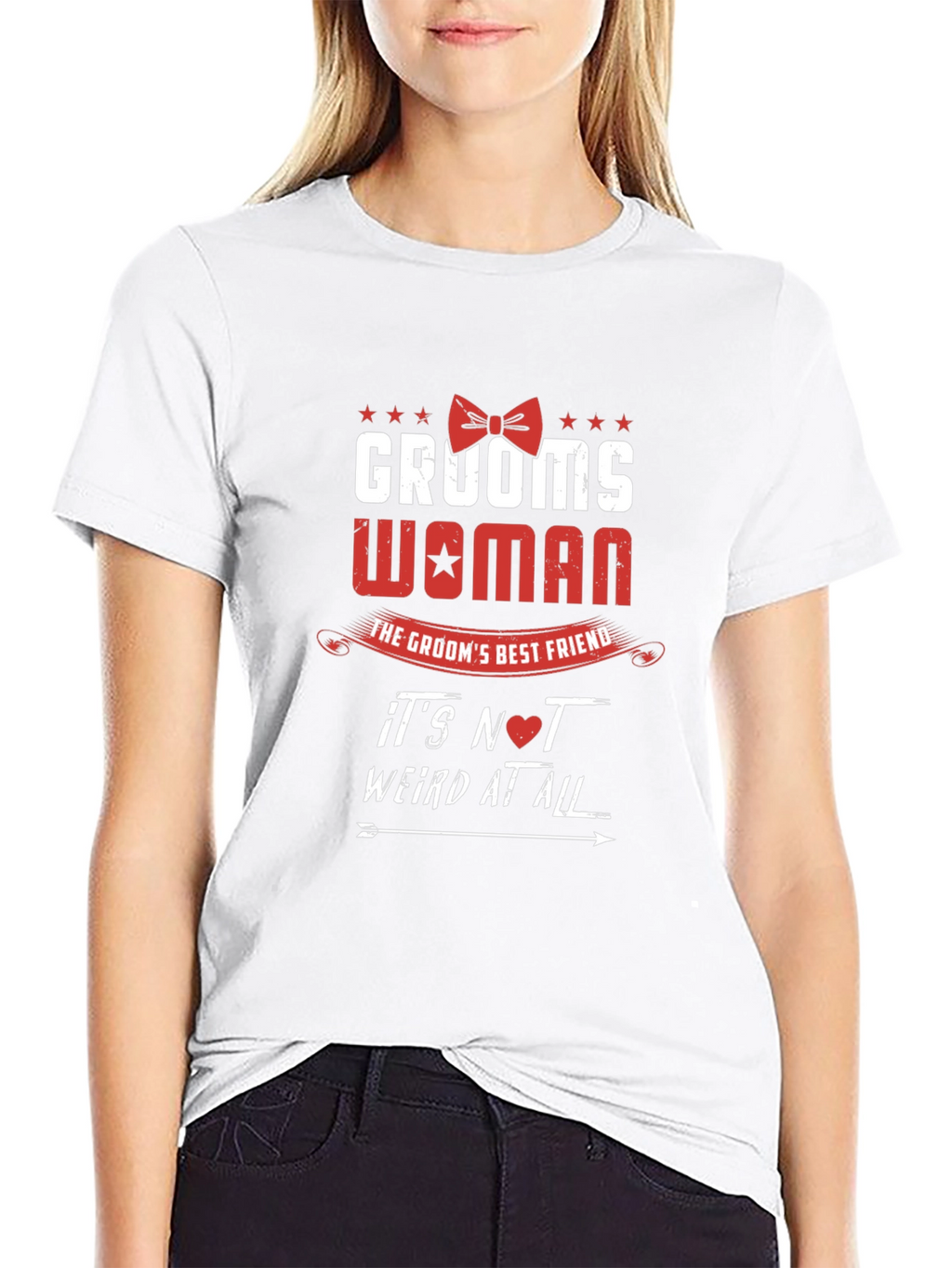Grooms Woman T-Shirt - Best Friend Wedding Apparel
