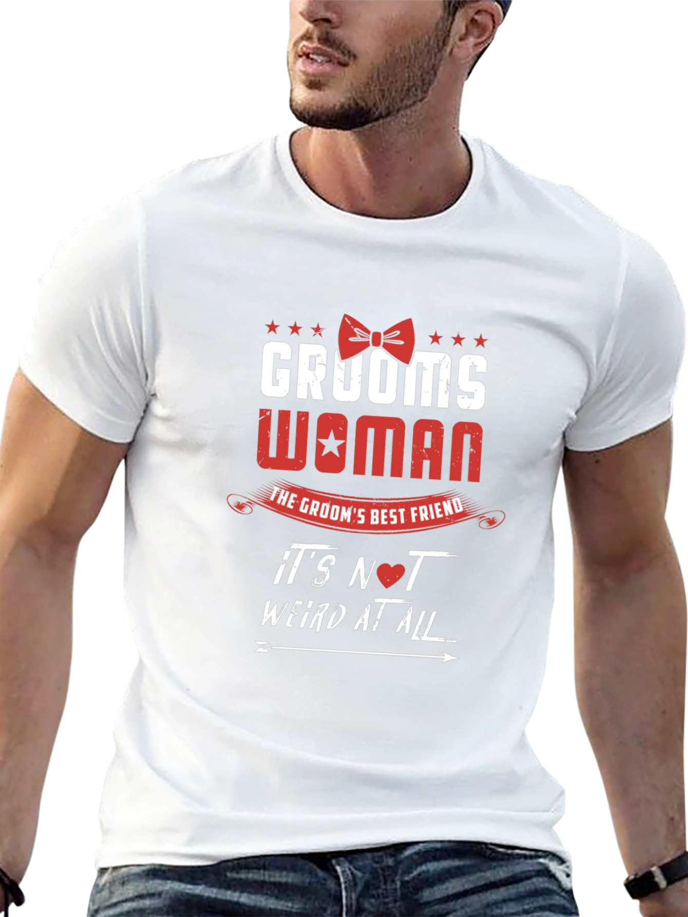 Grooms Woman T-Shirt - Best Friend Wedding Apparel