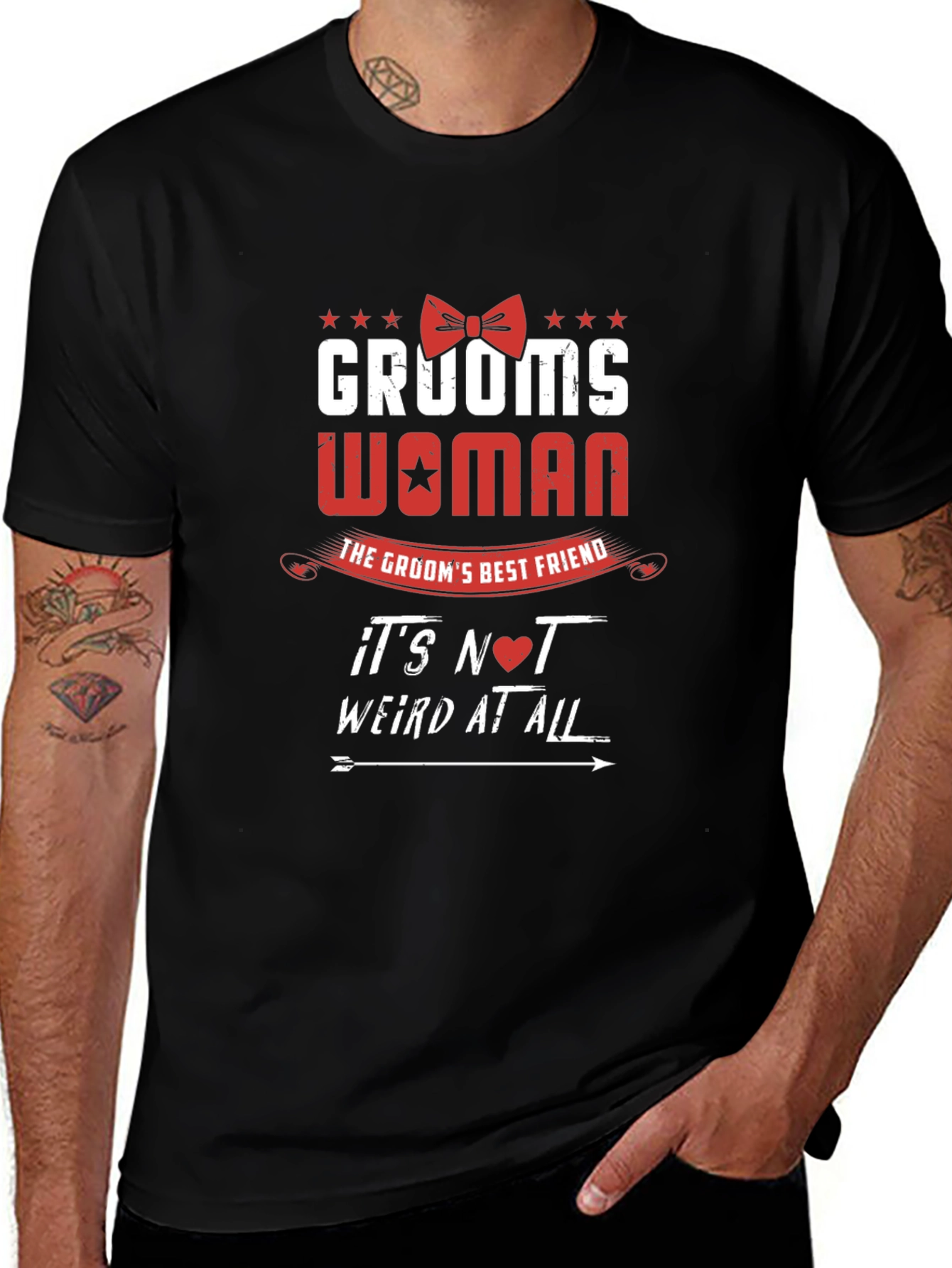 Grooms Woman T-Shirt - Best Friend Wedding Apparel