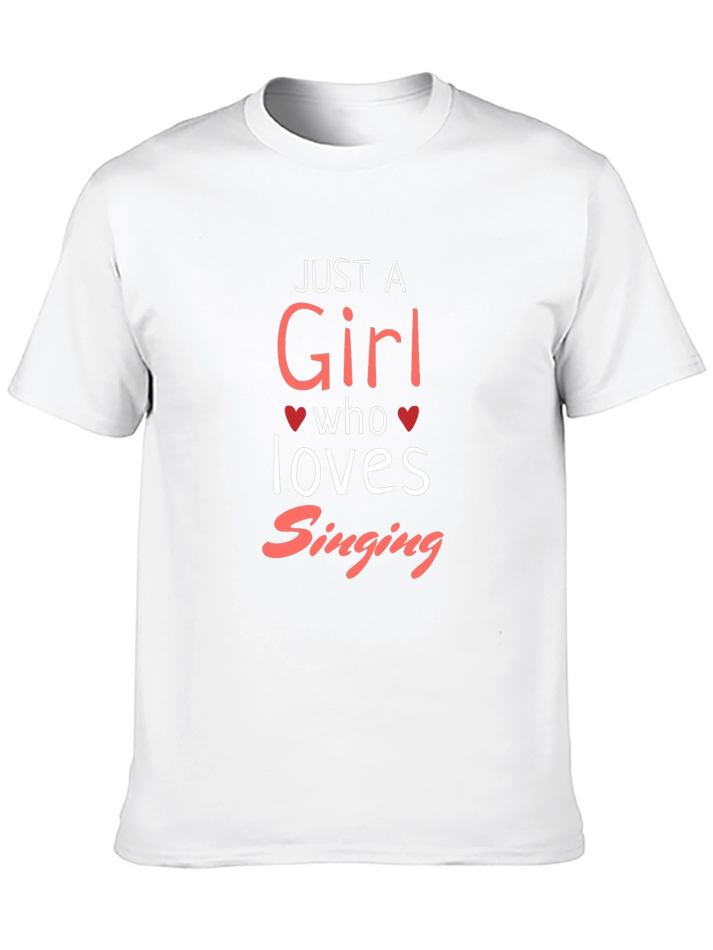 Just a Girl Who Loves Singing Black T-Shirt