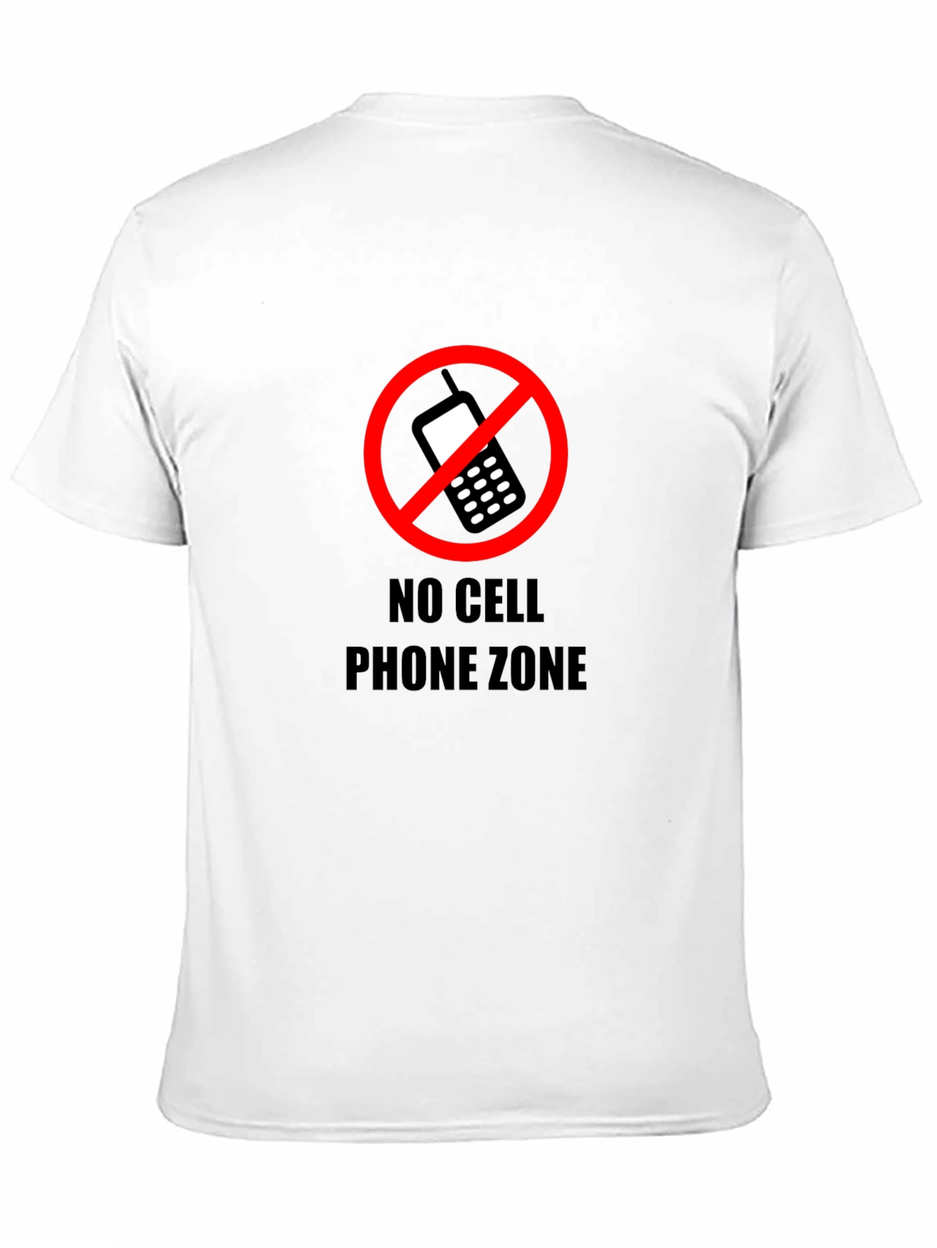 No Cell Phone Zone Black T-Shirt