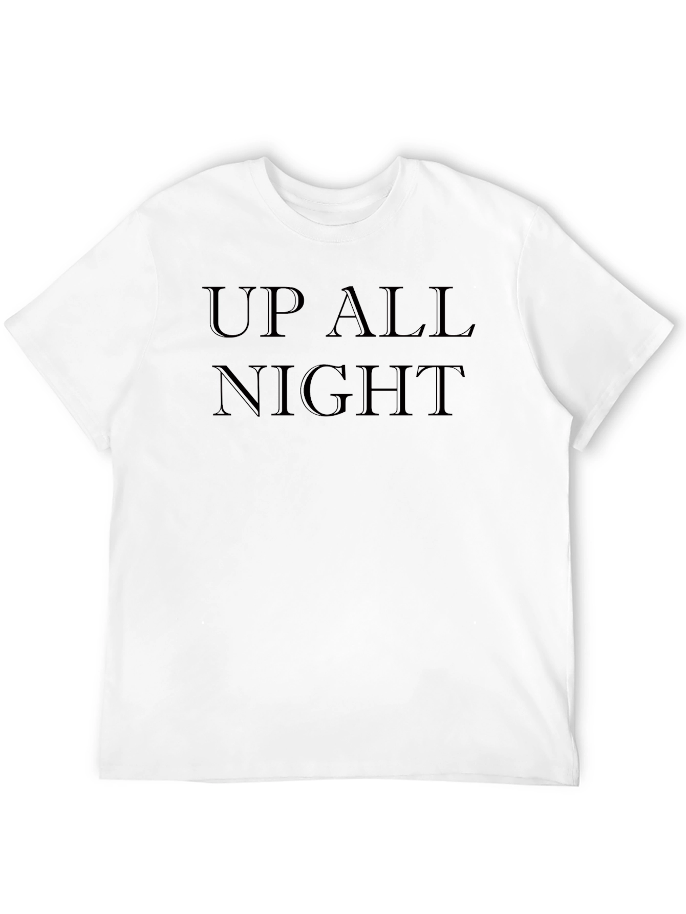 Up All Night Black T-Shirt - Mens