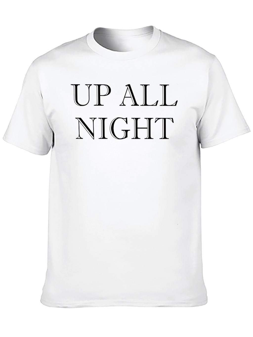 Up All Night Black T-Shirt - Mens