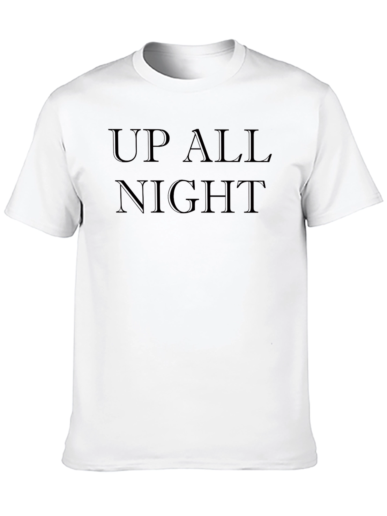 Up All Night Black T-Shirt - Mens