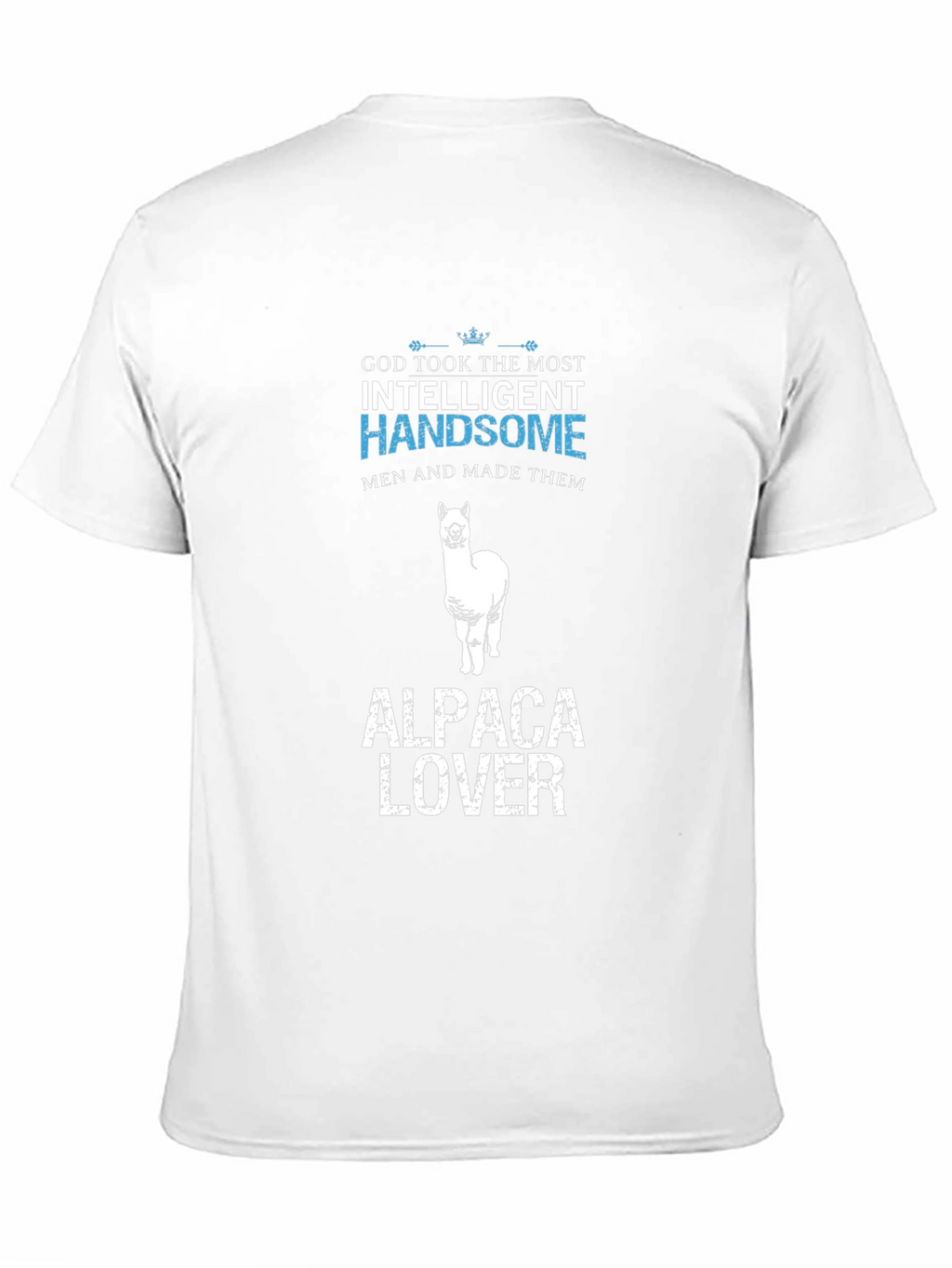 Alpaca Lover T-Shirt - Intelligent Handsome Mens Tee