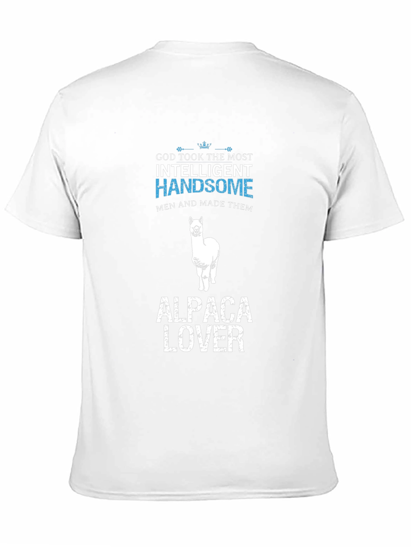 Alpaca Lover T-Shirt - Intelligent Handsome Mens Tee