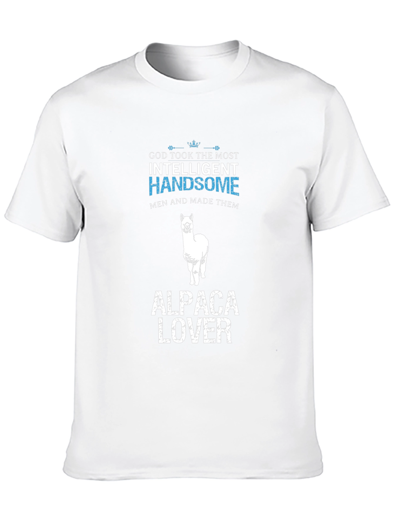 Alpaca Lover T-Shirt - Intelligent Handsome Mens Tee