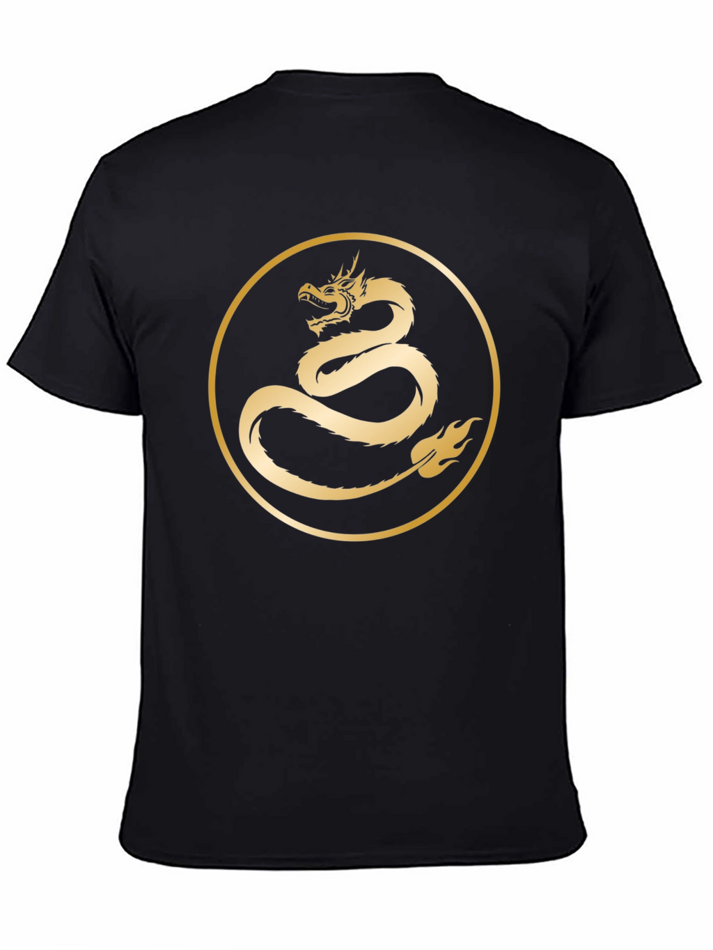 Dragon Circle Graphic Tee - Black